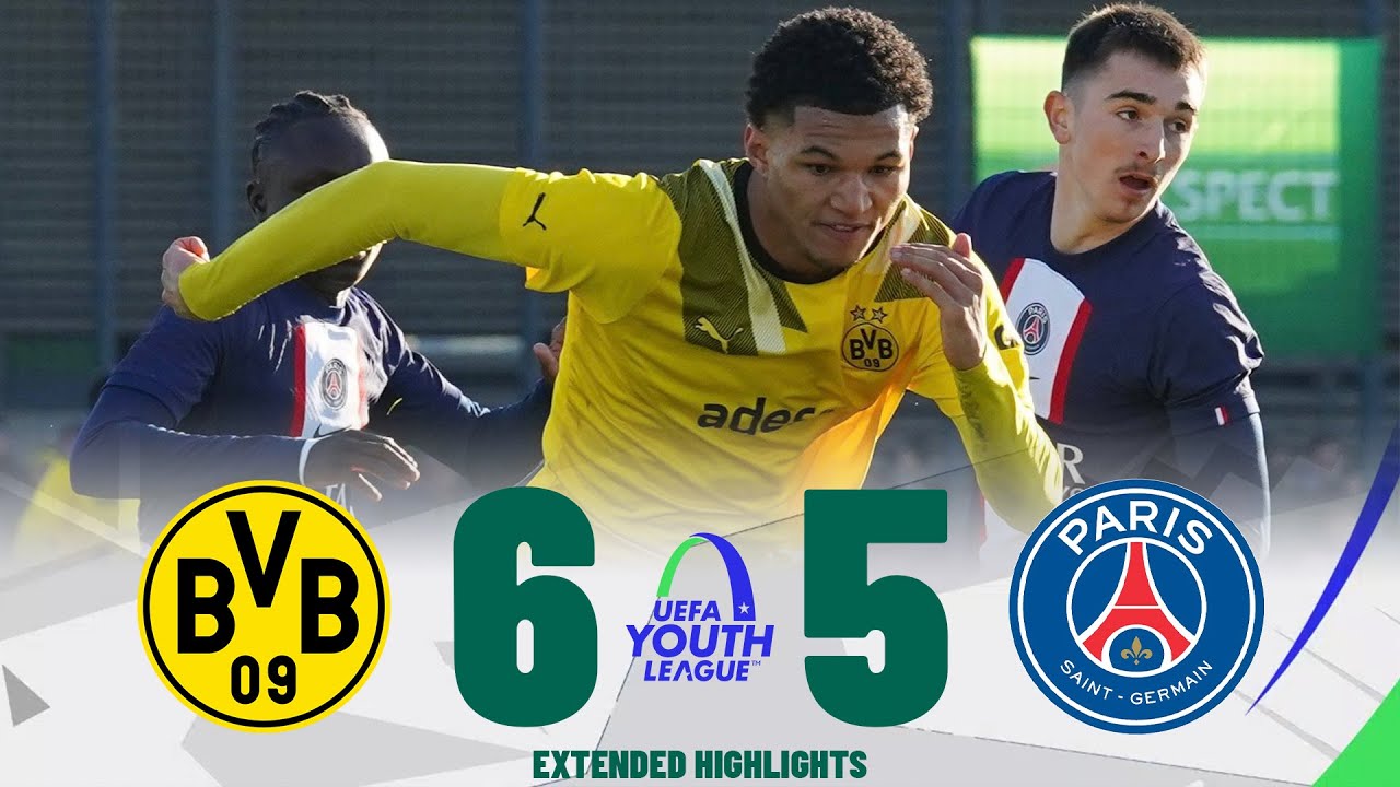 PSG vs Dortmund | Highlights & Penalty Shootout | UEFA Youth League 28-02-2023