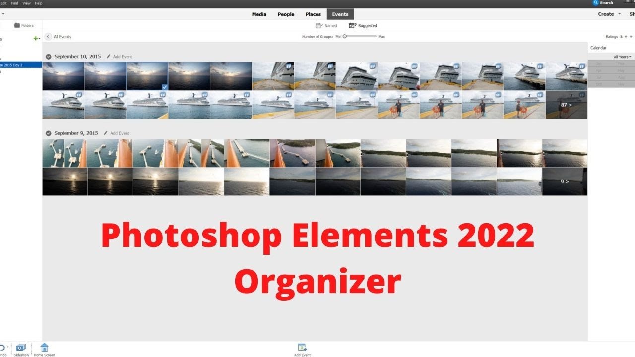 Photoshop Elements 2022 — органайзер фотографий