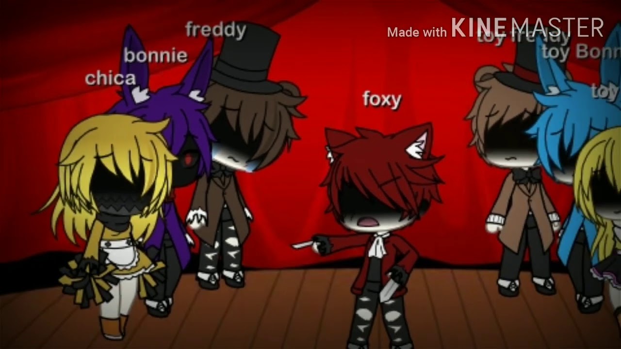 [gacha life] de fnaf [batalla de canto] fnaf 1 VS fnaf 2 y foxy y mangle