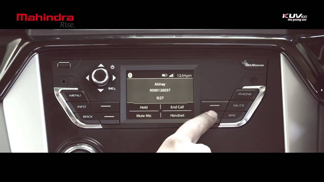 Mahindra KUV100 Infotainment - Bluetooth Tutorial