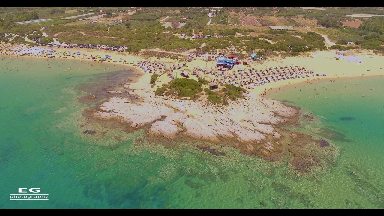 4K Ammolofoi beach, Nea Peramos (Greece)/4K Плаж Амолофои, Неа Перамос (Гърция)