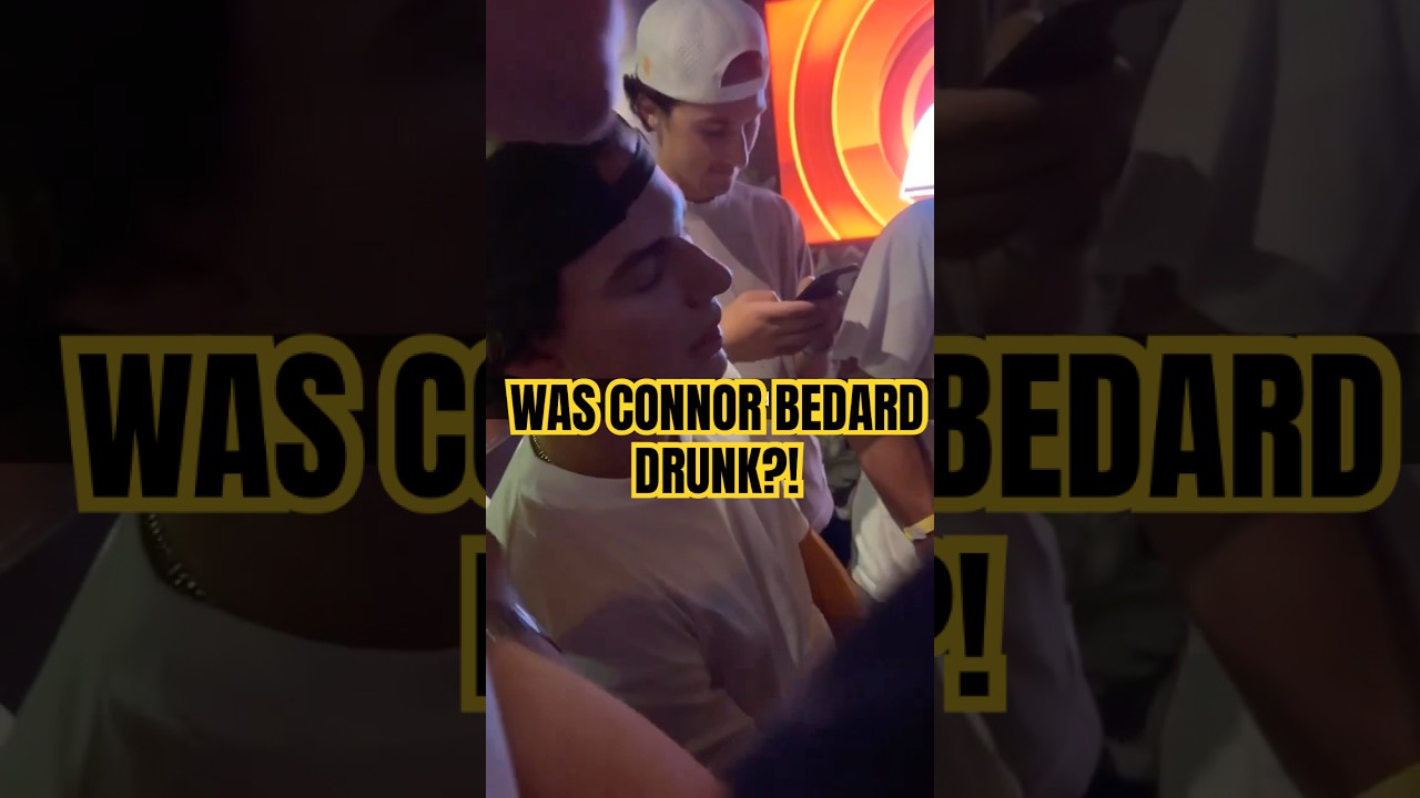 Connor Bedard Got Drunk?! #connorbedard #blackhawks