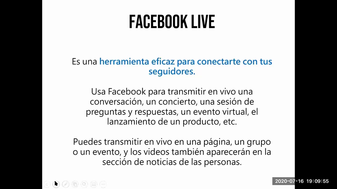 Beneficios de transmitir en facebook live  Julio