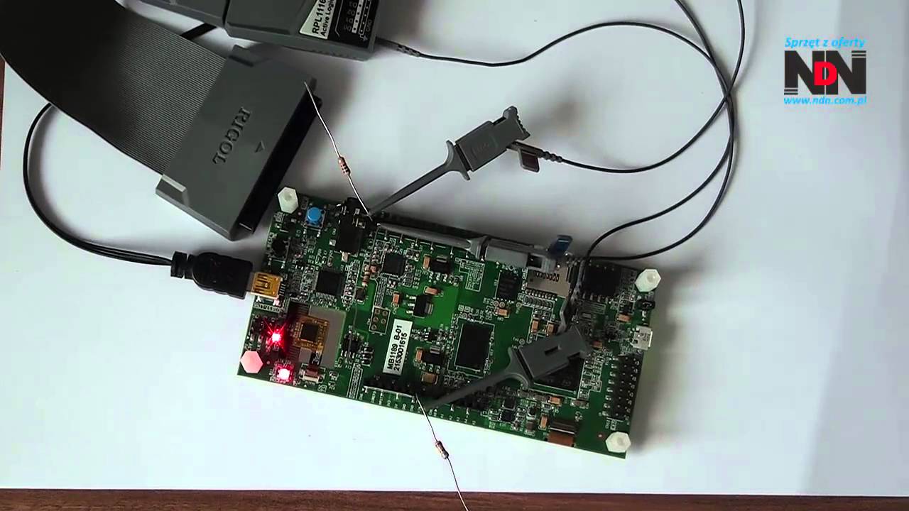 NDN test #1   Oscyloskop Rigol MSO1104Z. Zintegrowany analizator protokołu I2C