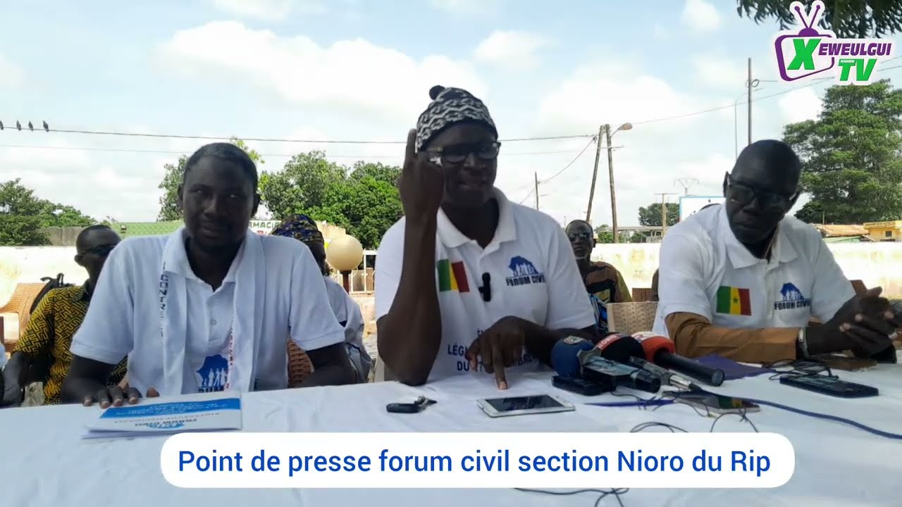 NIORO : Le forum civil alerte sur le foncier et dénonce les manquements du centre de santé