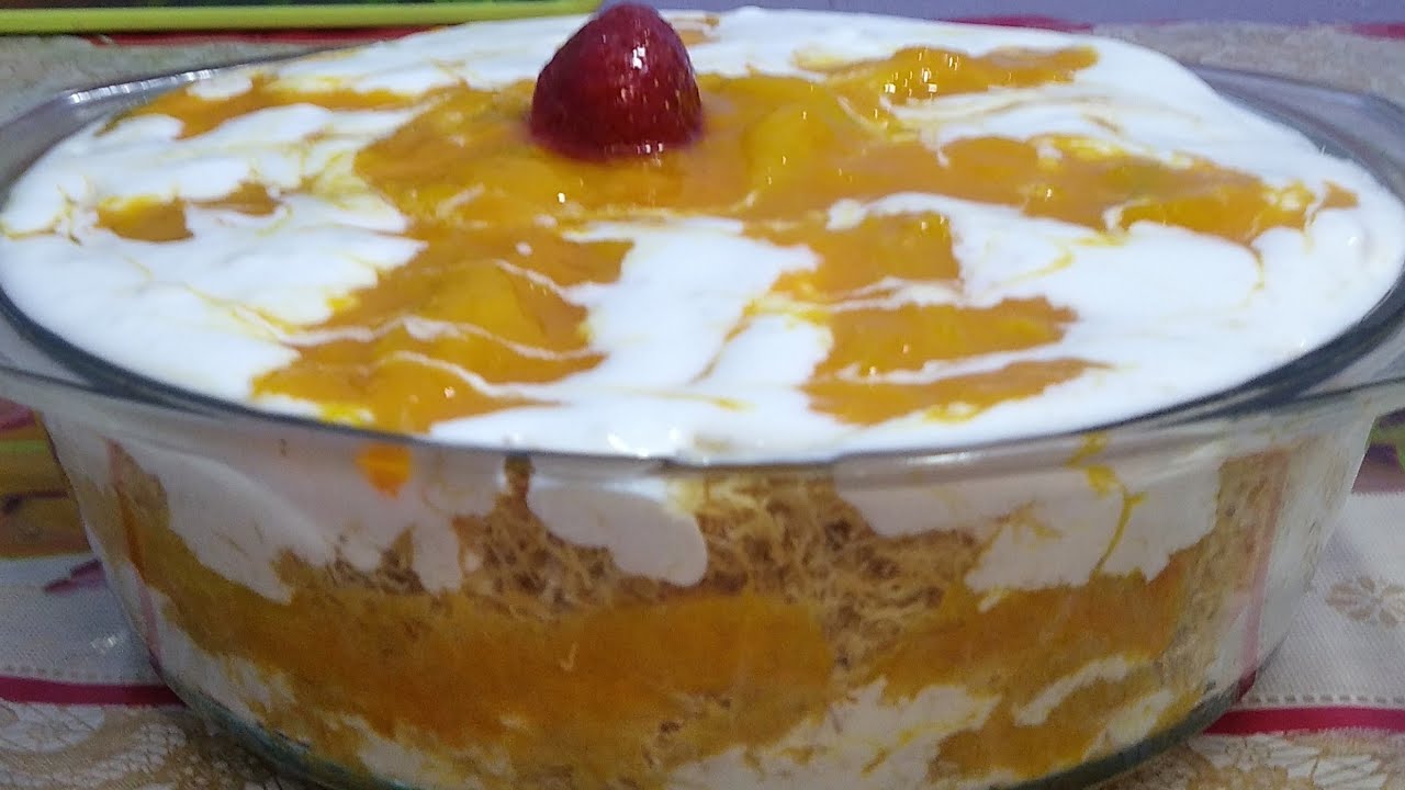 كنافة بالمانجو حكاية😋👌حاتكلو صوابعكم وراها😁😉