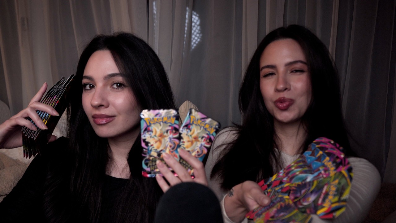 ASMR | Pokémon Pack Battle with my Twin Sister! | Ascended Heroes & Phantasmal Flames