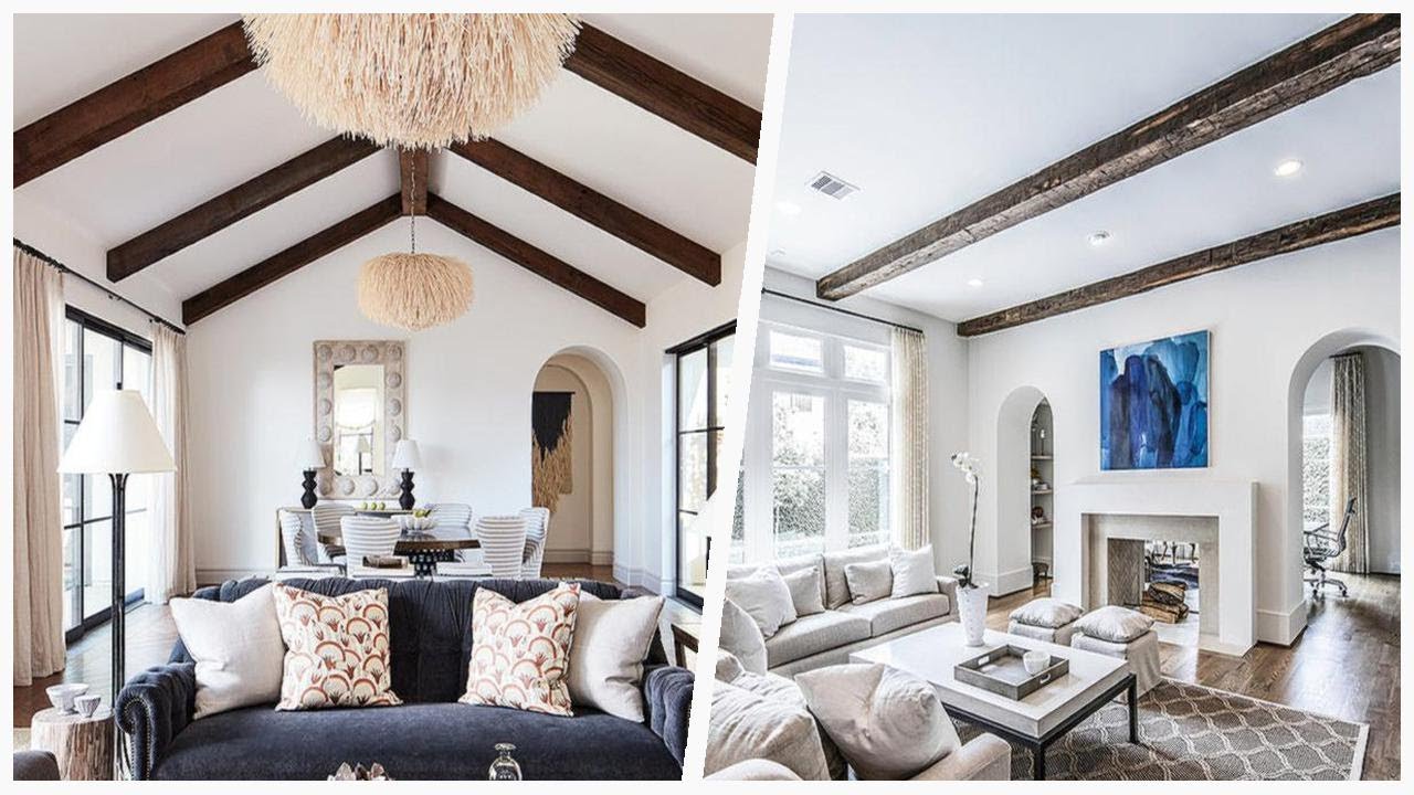 75 White Floor Living Space With A Plaster Fireplace Design Ideas You'll Love 🔴
