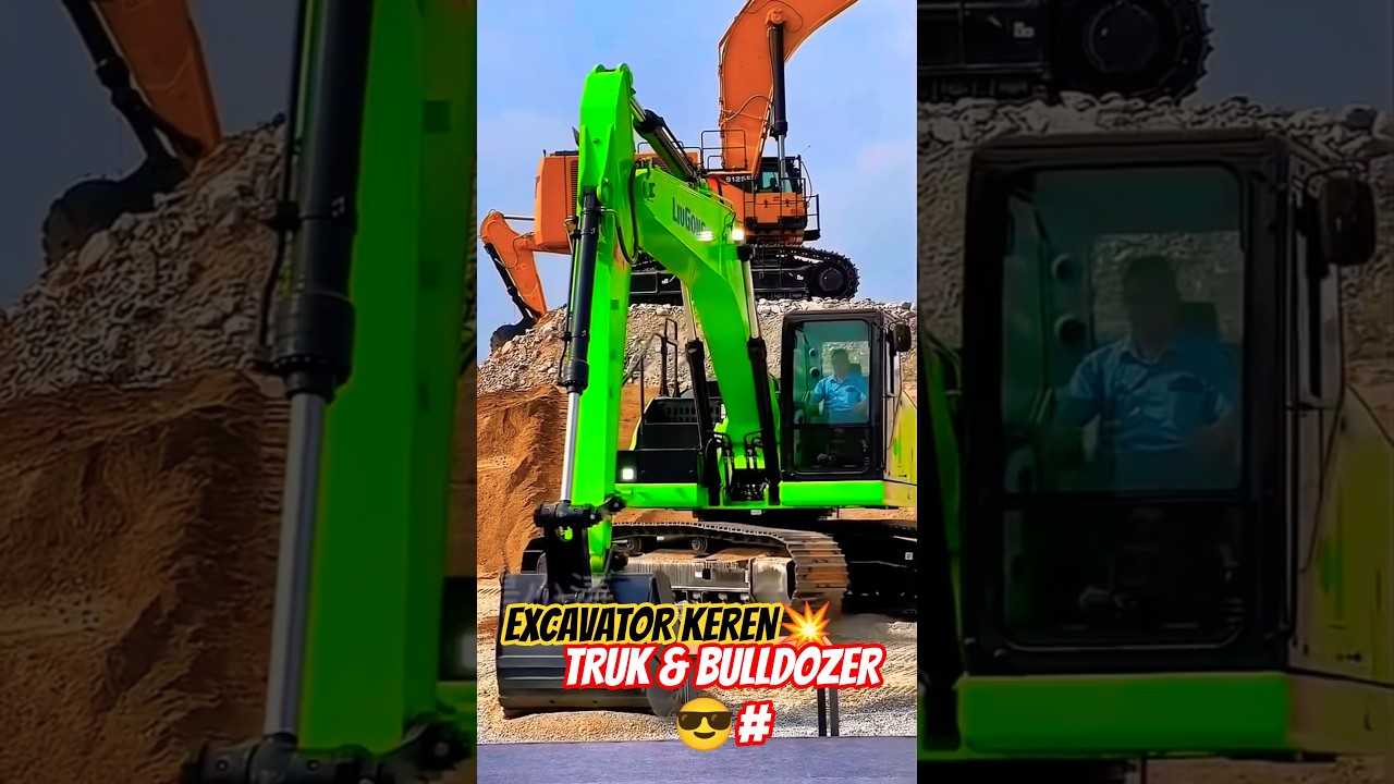 EXCAVATOR KEREN💥TRUK & BULLDOZER😎#beko#excavator#trukoleng#telolet#crane#truk#buss#trukmolen#traktor