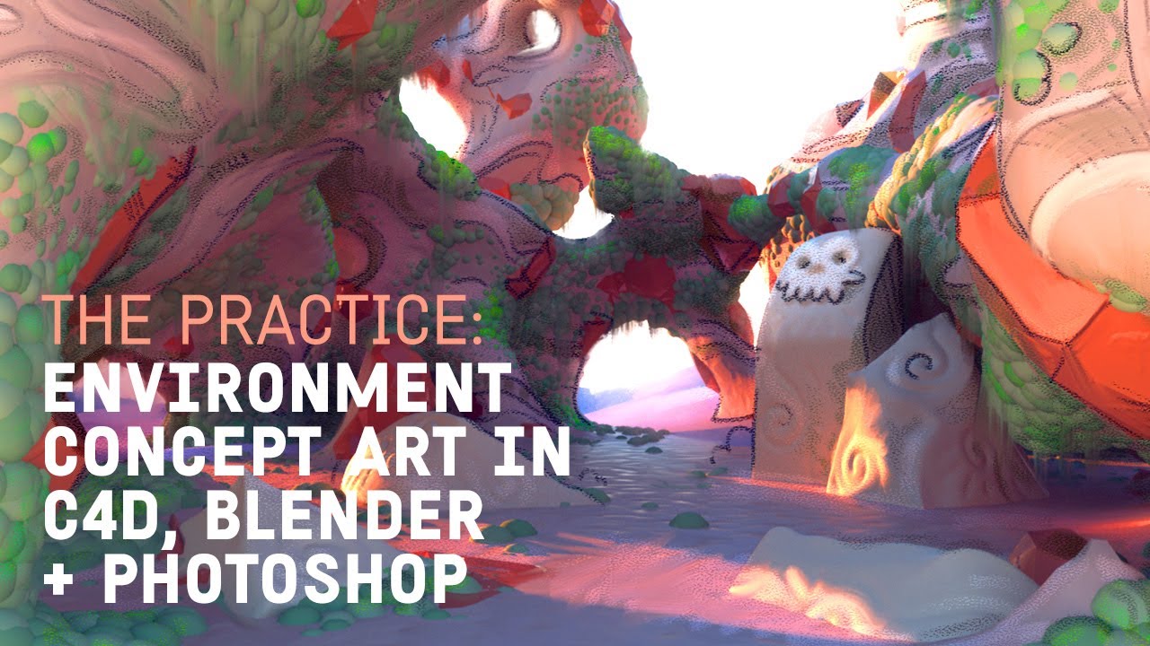 Environment Concept in C4D, Blender, Octane + Photoshop // The Practice 243