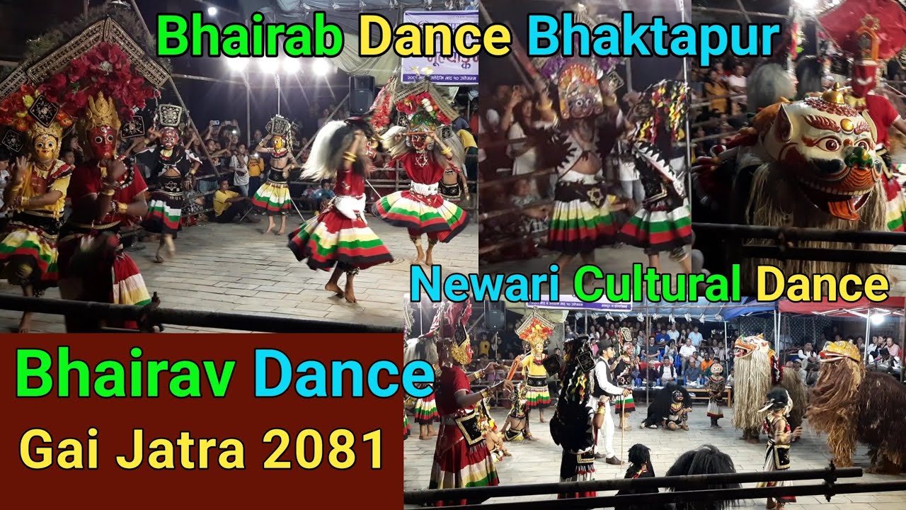 Bhairav Dance | Bhairav Dance Bhaktapur | Bhairab | Gai Jatra 2081 | Newari Cultural Dance #Bhairav