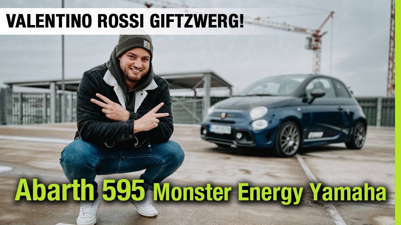 Abarth 595 Monster Energy Yamaha (165 PS) 💚🦂 Valentino Rossi Giftzwerg! 🏴 Fahrbericht, Review, Test