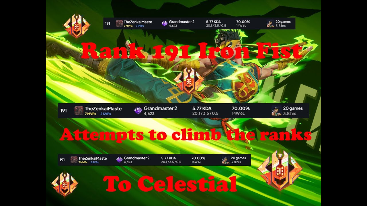 RANK 191 IRON FIST LAYS WASTE TO GRANDMASTER PLAYERS