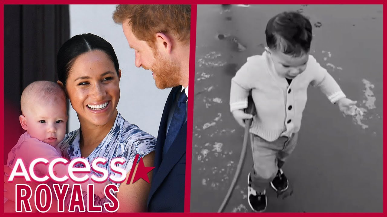 Archie Looks So Grown Up At Beach w/ Meghan Markle & Prince Harry