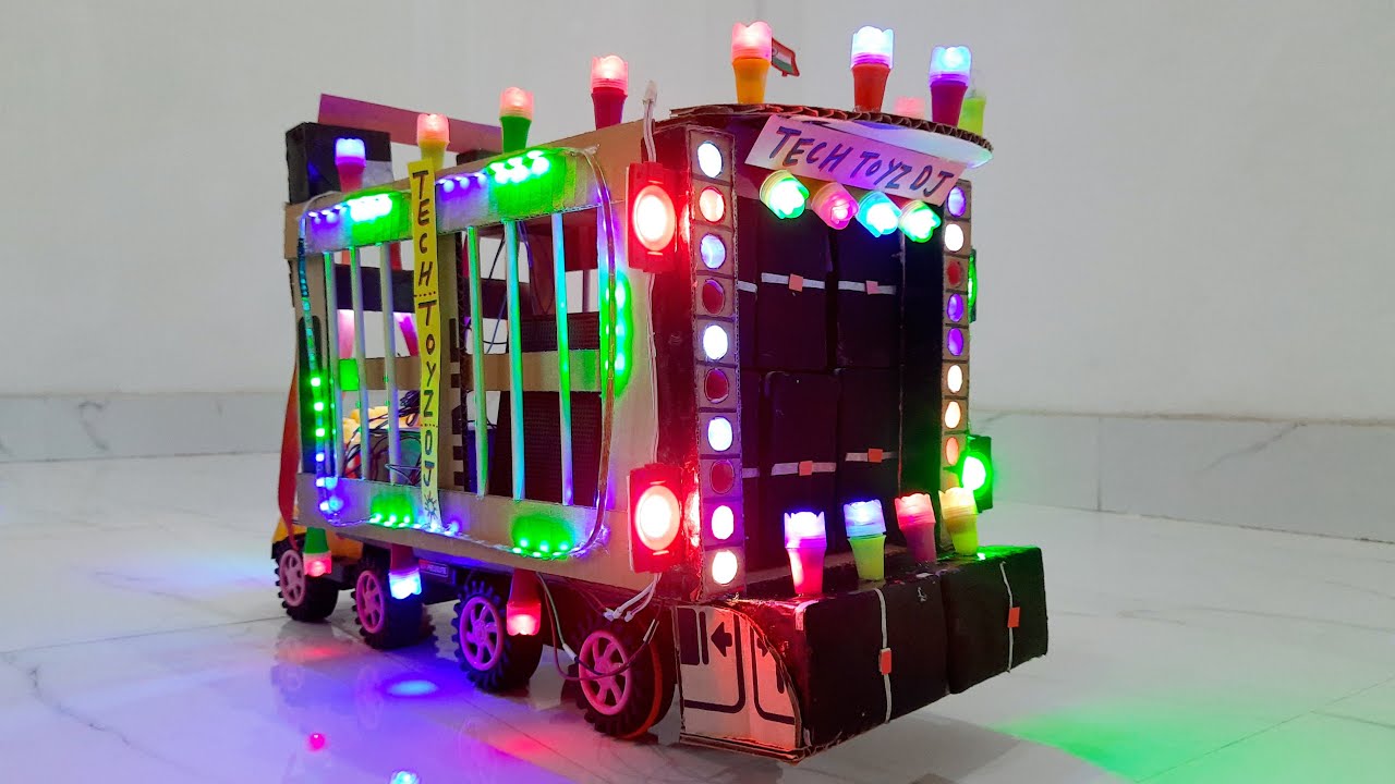 mini dj Truck | Mini dj kaise banaye | how to make DJ Truck | Mobile DJ | mini dj | Tech Toyz