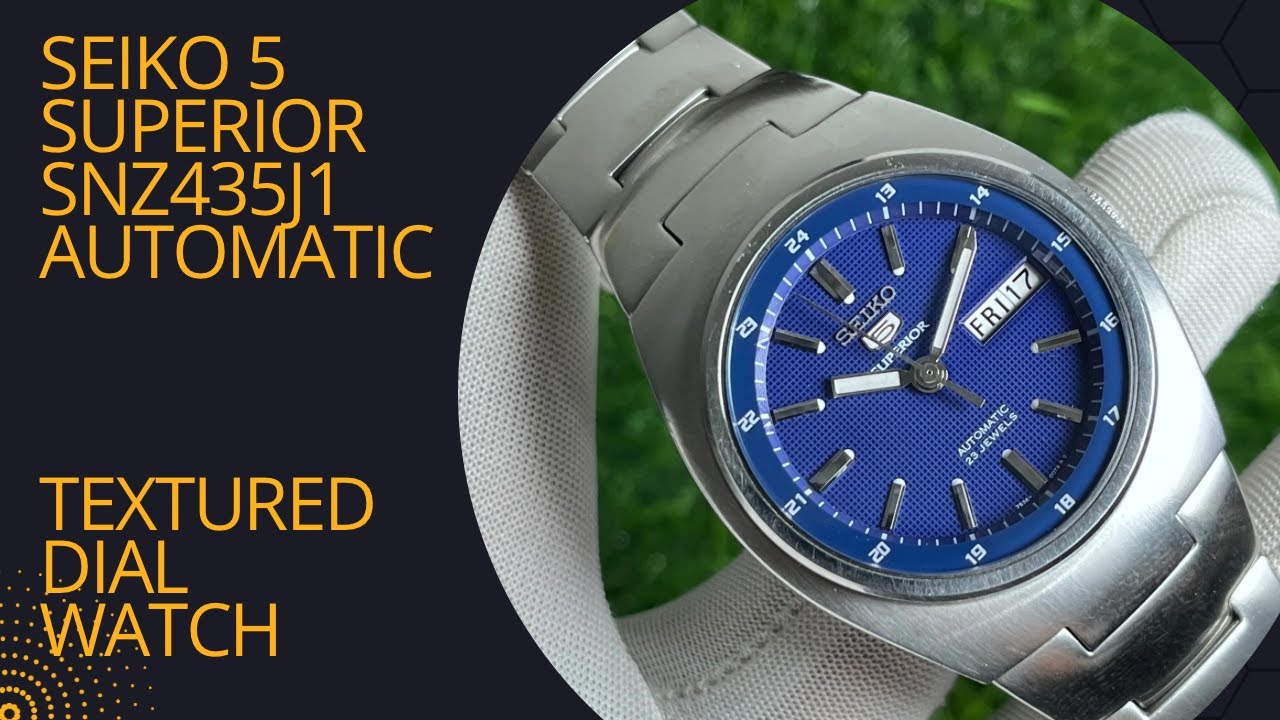 Seiko 5 Superior  Automatic Textured Dial Watch