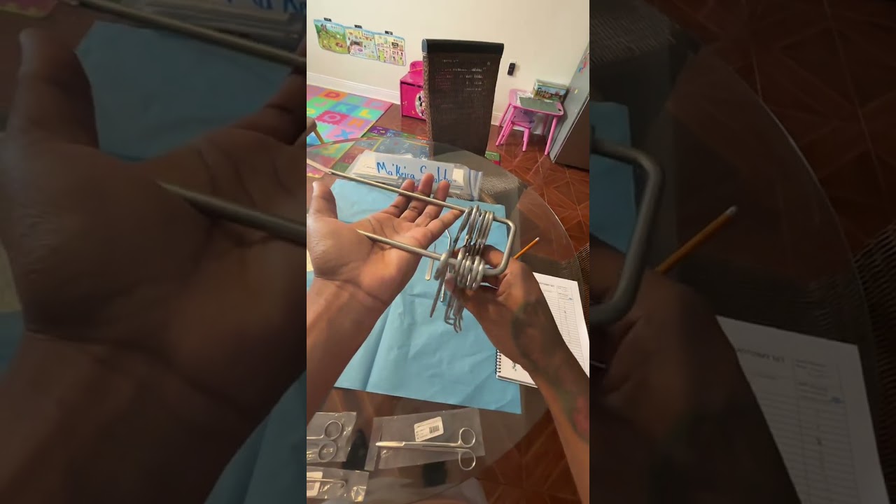 Building a mock instrument pan for my surgical instrumentation course ￼