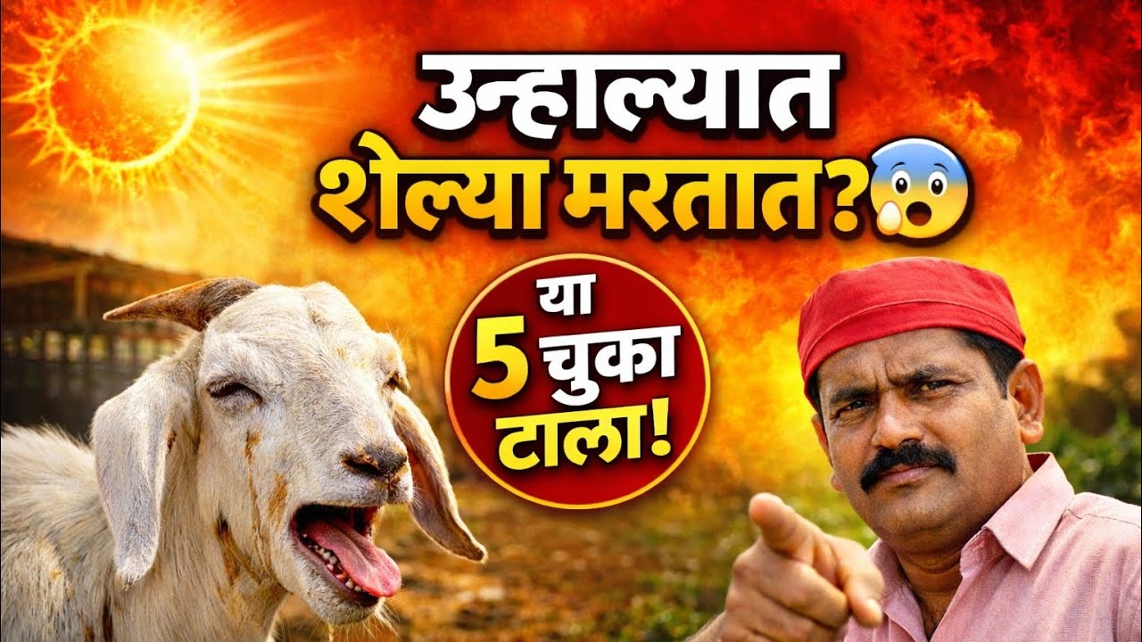 उन्हाळ्यात शेळ्या आजारी पडू नयेत यासाठी काय करावे?Summer Goat FarmingTip उष्माघातापासून कसे वाचवावे?