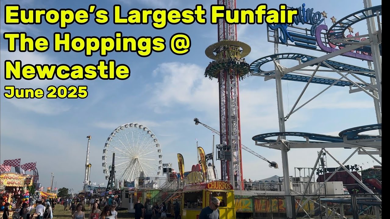 The Hoppings 2025 All Rides and Attractions Full Walkaround #funfair #fairrides