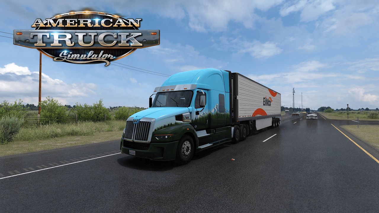 American Truck Simulator. Рейс Браунсвилл - Одесса (США)