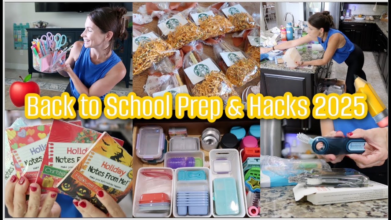 Back to School PREP 2025 🍎 Mom Hacks, Decluttering & Organization Motivation!  Teacher Gifts, Lunch