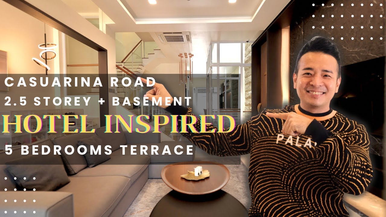 Come Tour This Hotel-Inspired 5 Bedrooms Terrace With Basement In Singapore #property  #luxuryhomes