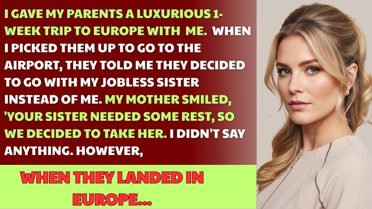 Gave My Parents A Luxurious 1-Week Trip To Europe With Me, But They Took My Jobless Sister Instead