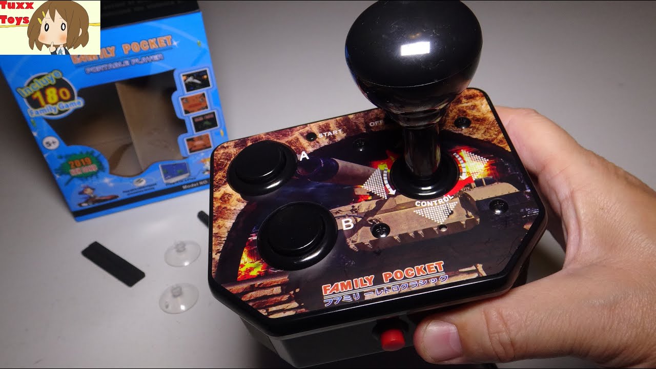 Easegmer Handheld Game Console, NPC Arcade Joystick Controller Built-in 180 Classic Video Games