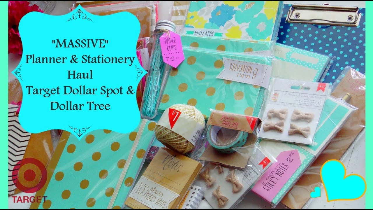 Planner & Stationery Haul #2 {Target Dollar Spot & Dollar Tree}