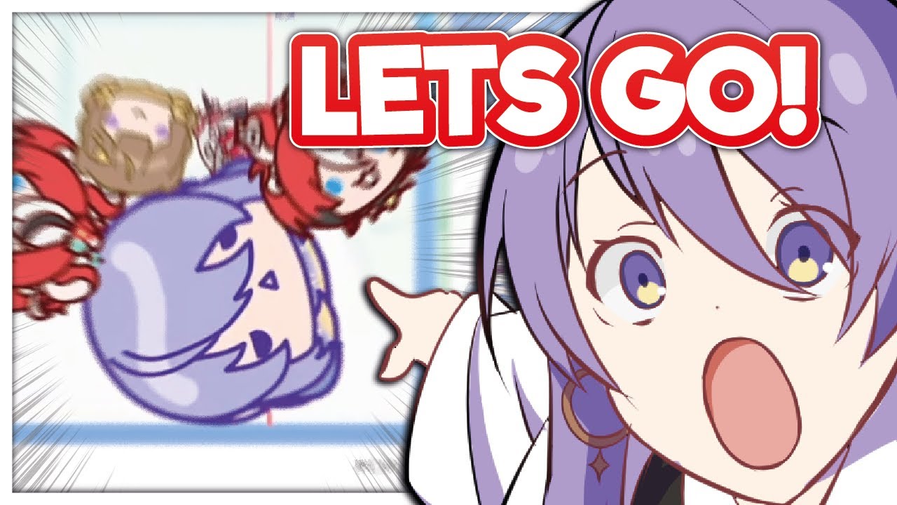 Moona reactions on getting herself in Hololive Suika game !