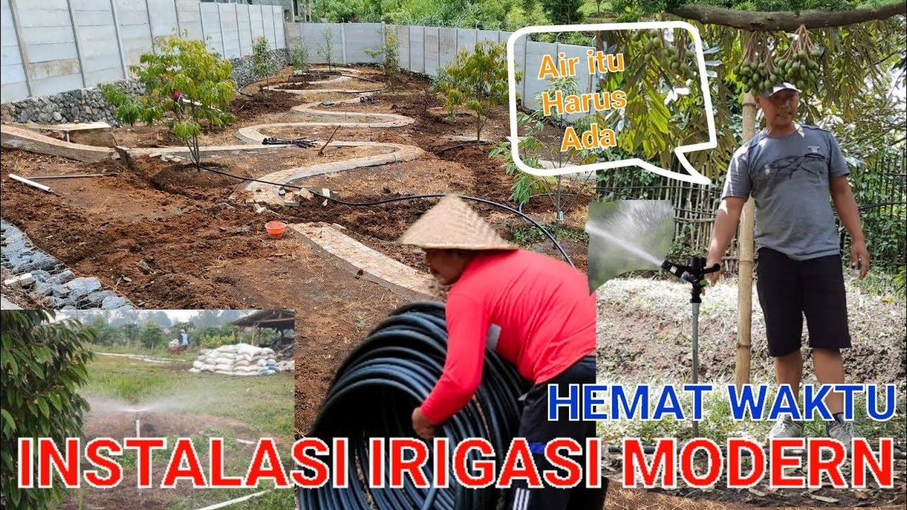 INSTALASI PENGAIRAN TERMODERN DAN EFEKTIF || air lebih mahal daripada pohonnya #bolangagromalang