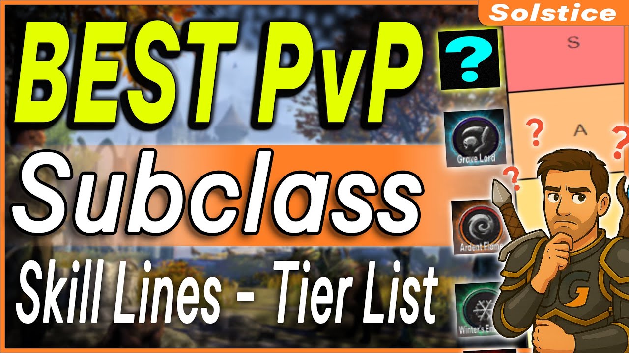 The BEST Skill Lines For PvP - Subclassing Tier List! Subclassing PvP Tier List Ranked - Solstice +