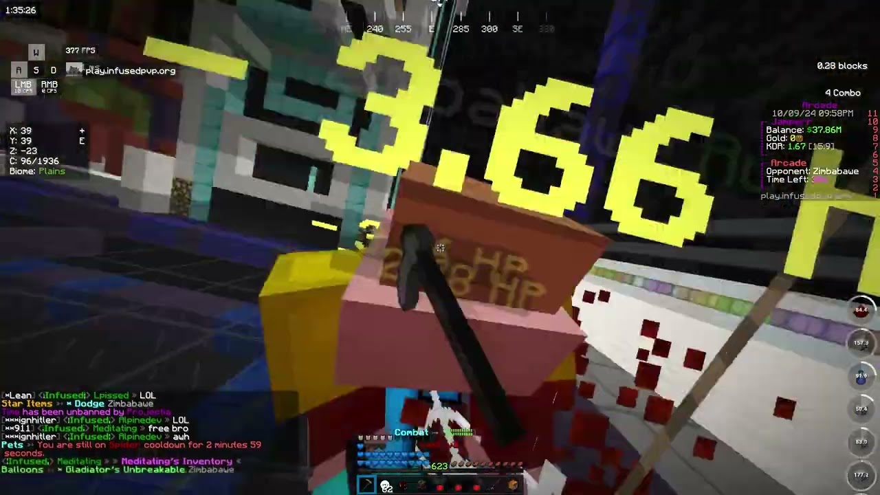 Minecadia Maxed God Kills #3 BEST CADIA TEST INFUSEDPVP