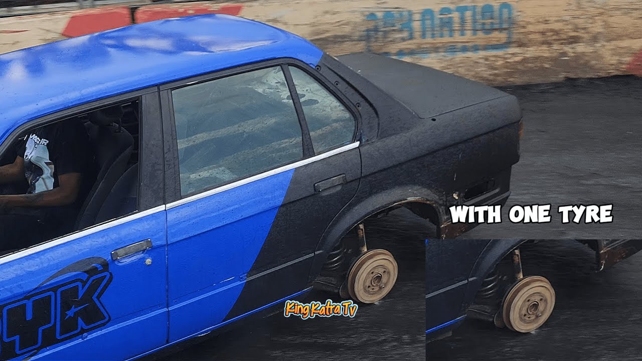 King Katra Spinning and Drifting with one Tyre!
