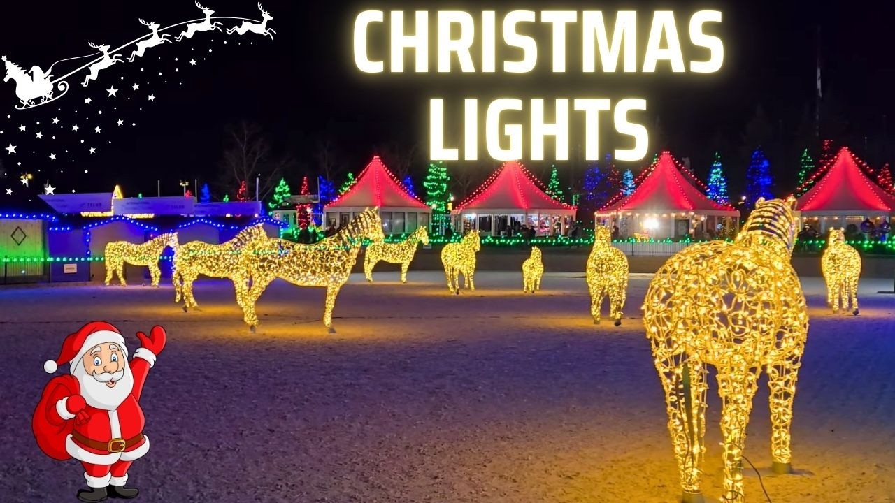 Spruce Meadows Christmas Lights Walking Tour 4K🎄