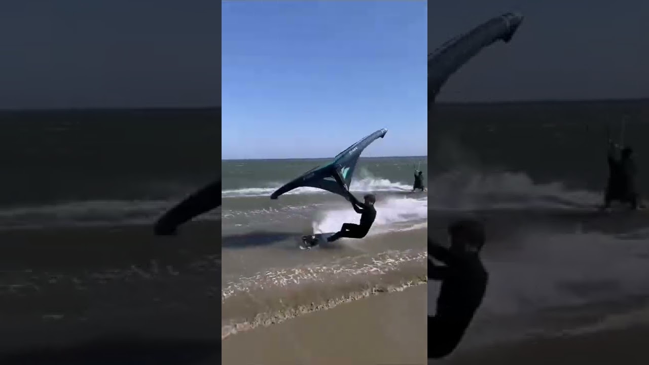 Wing Kitesurfing at 45kn! 🤯😱 So awesome!