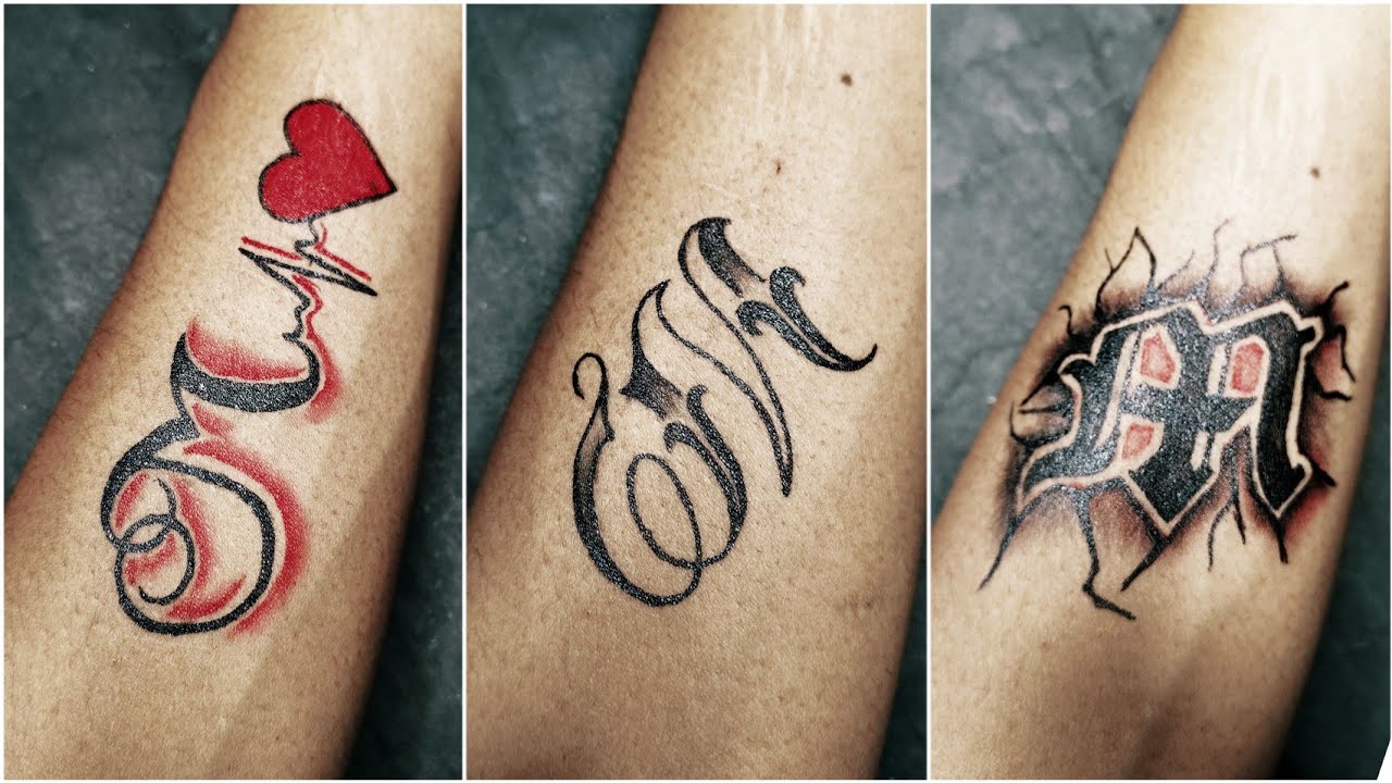 S latter tattoo making with pen / Beautiful tattoo design ideas / Pen tattoo
