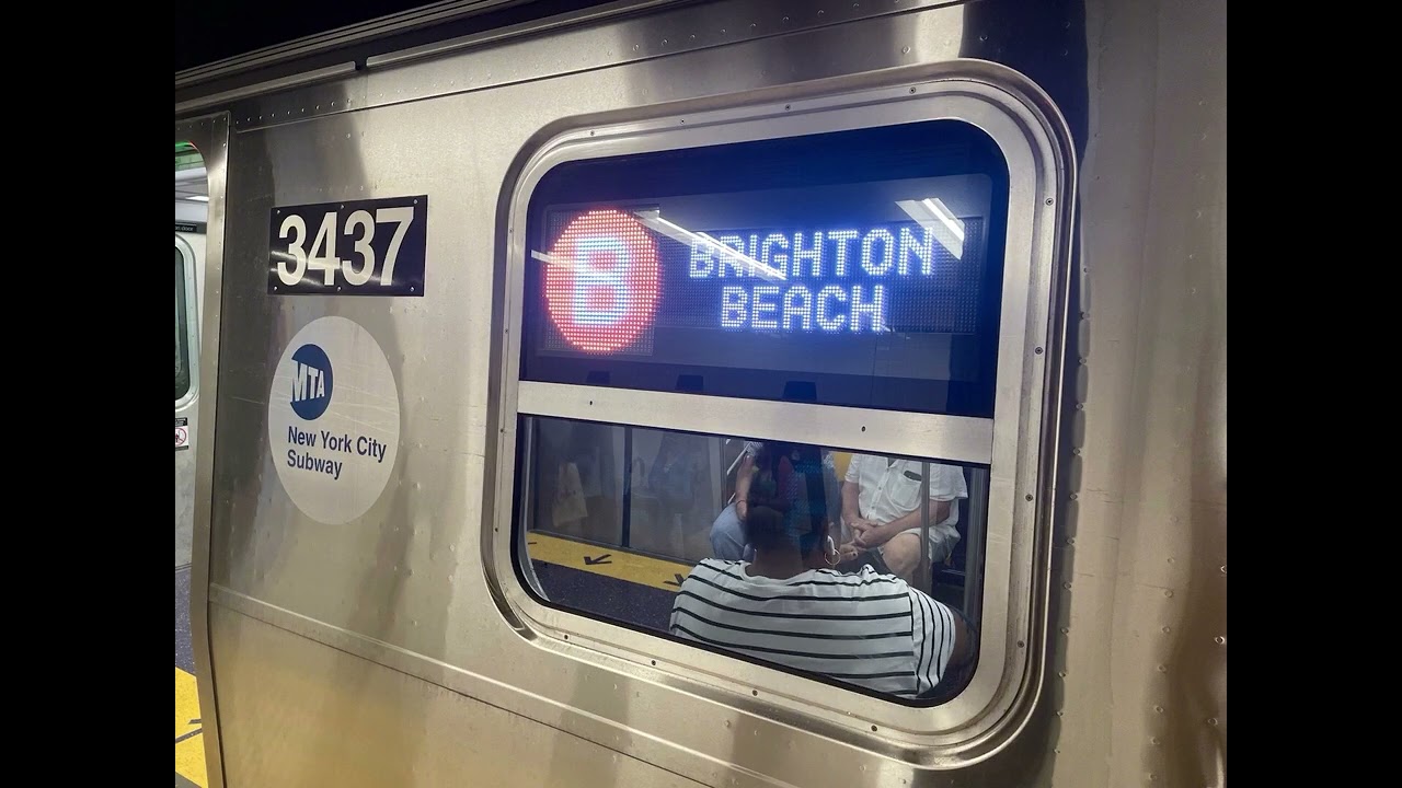 NYCA || R211A (B) Train Announcements To Brighton Beach || Via 6th Avenue Express