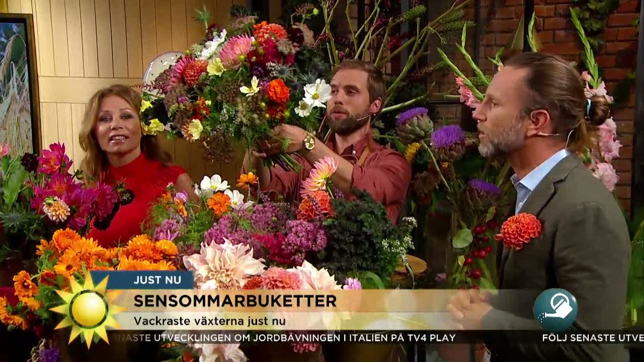 Så binder du som floristen - Nyhetsmorgon (TV4)