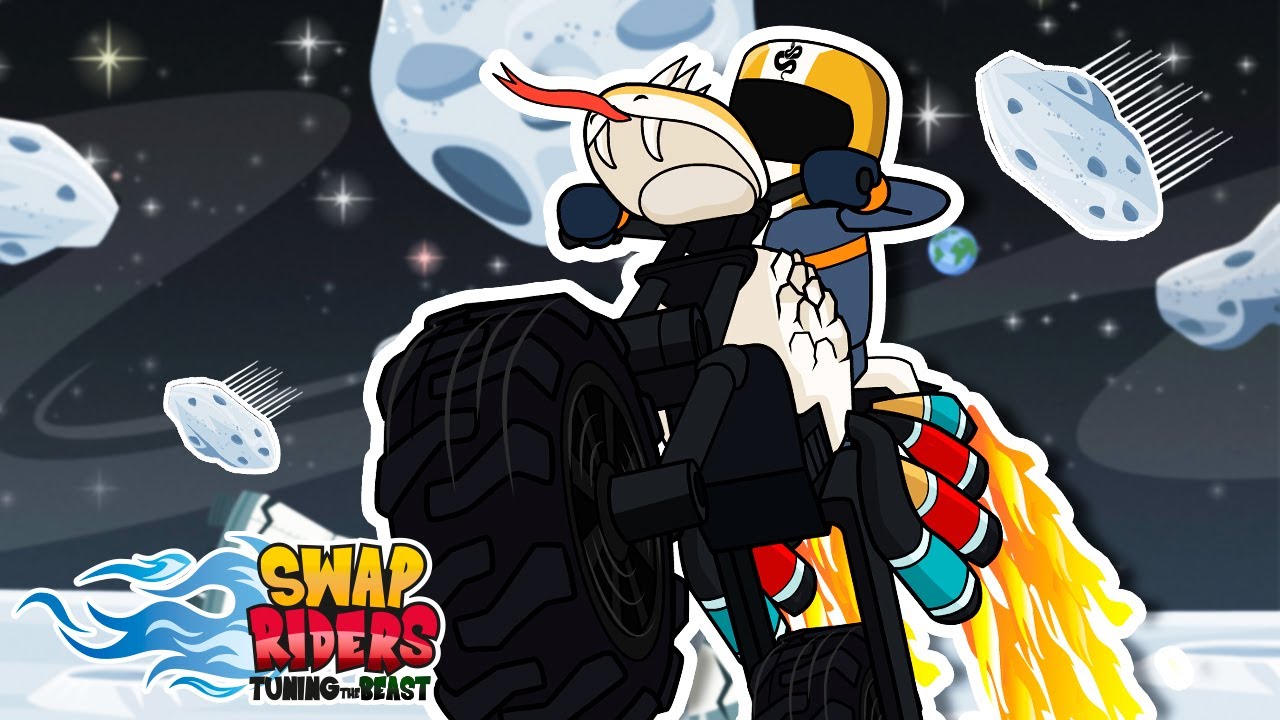 SWAP RIDERS🌙¡CARRERAS EXTREMAS EN EL ESPACIO!👽🛸DIBUJOS ANIMADOS EN ESPAÑOL