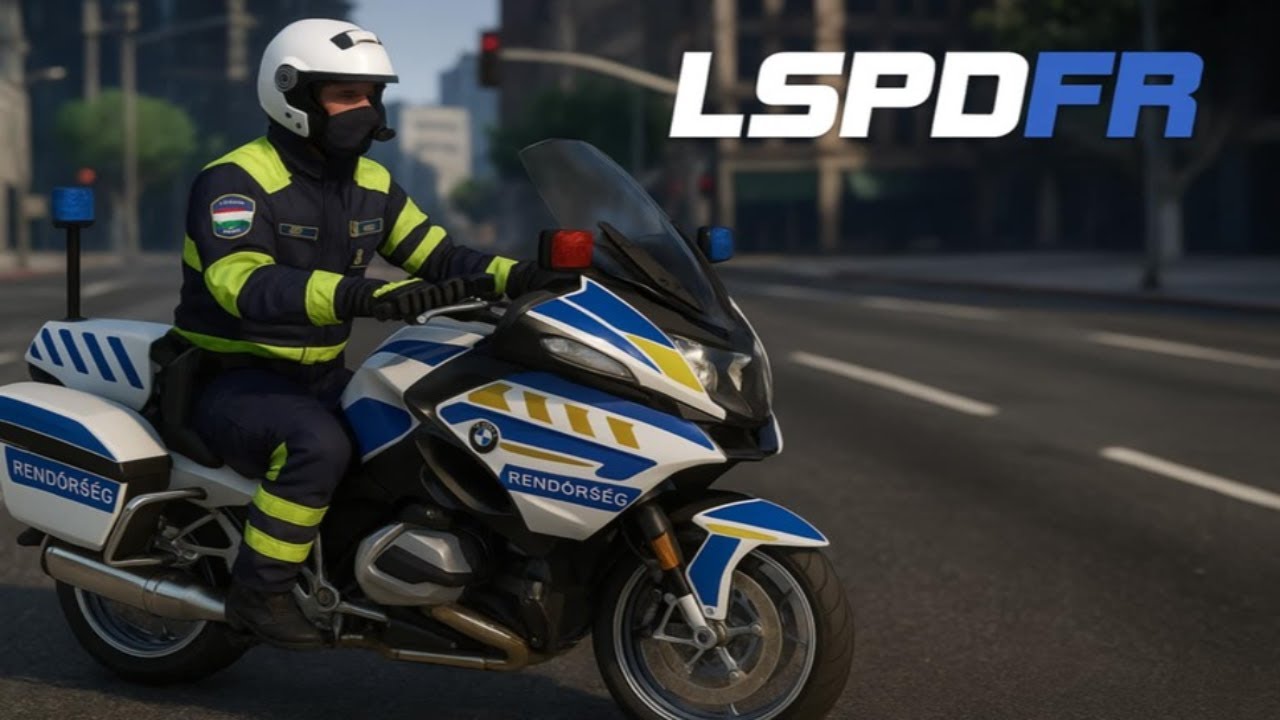 Motoros járőr 🏍️🚨 GTA V LSPDFR ÉLŐBEN #lspdfr #magyarmod
