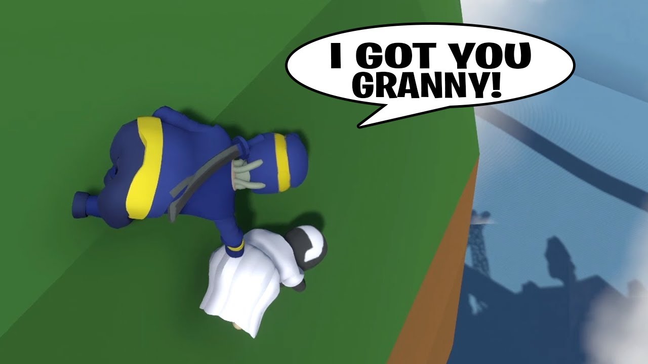 NINJA AND GRANNY in HUMAN FALL FLAT