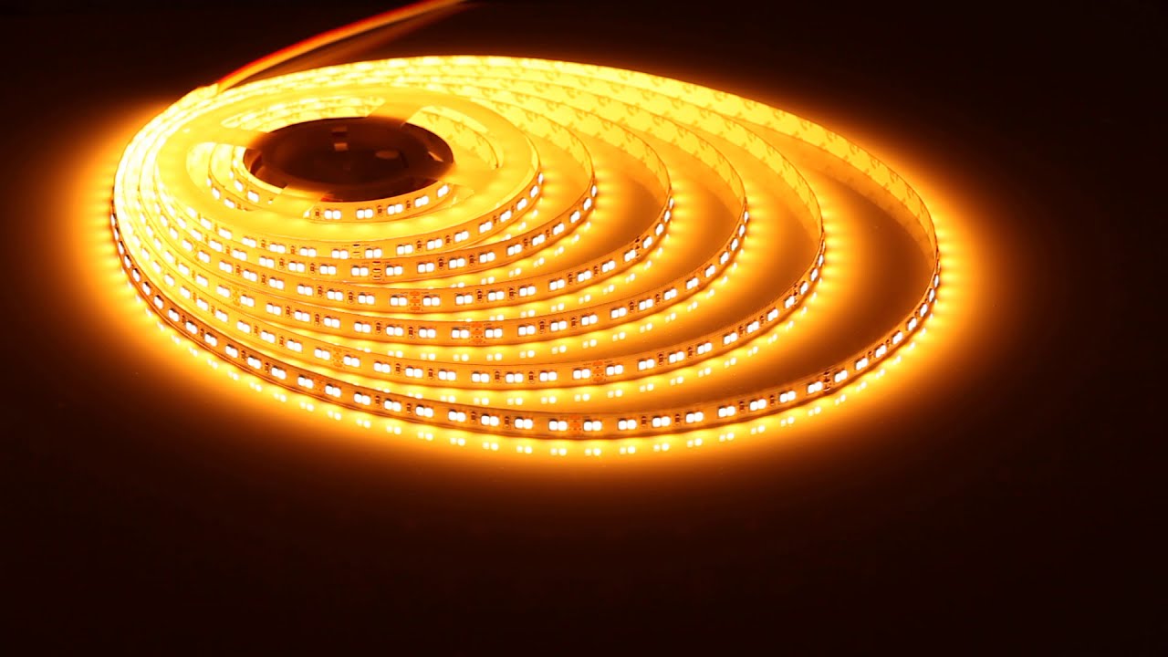 Tunable White LED Strip Light - Color Temperature Adjustable Effects - 1800K golden yellow to 6500K