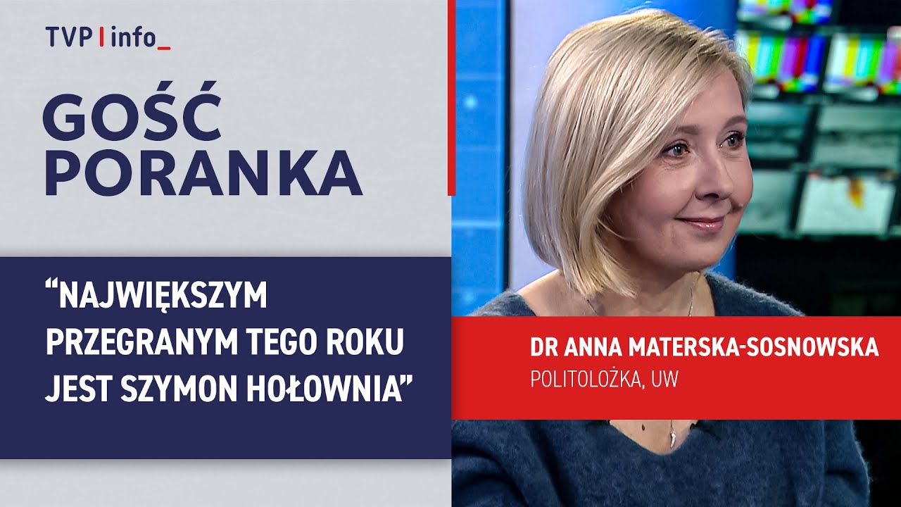 dr Anna Materska-Sosnowska: największym przegranym tego roku jest Szymon Hołownia | GOŚĆ PORANKA