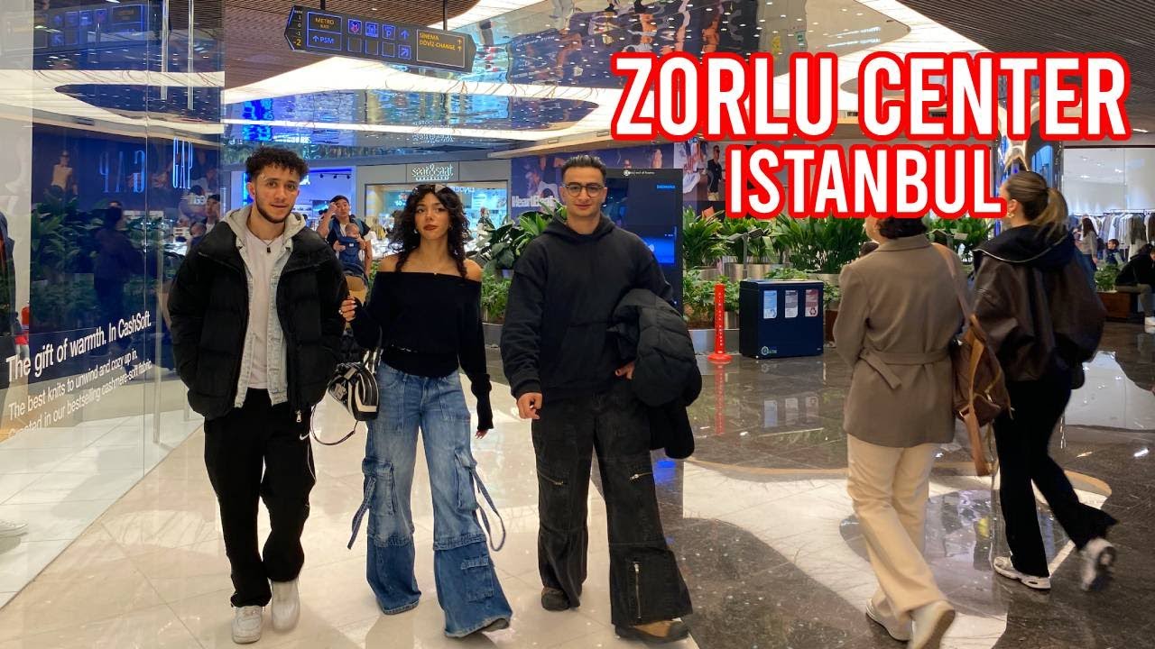 ISTANBUL LUXURY MALL WALK 🎄 4K | Zorlu Center BEFORE CHRISTMAS Shopping Ambience | Lady Walks