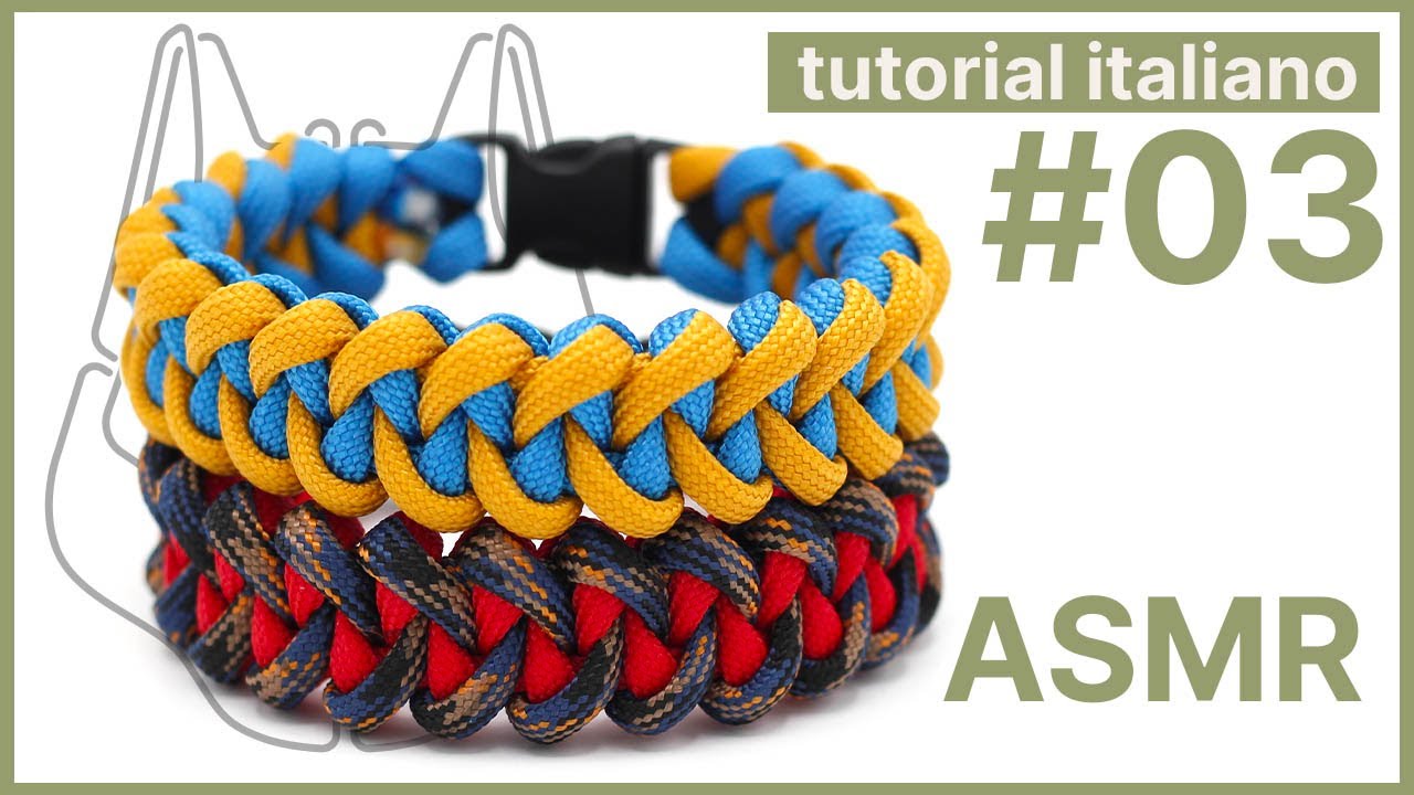 Come realizzare bracciale  in paracord JAWBONE ASMR | Tutorial ITA #3 Blacksquirrel