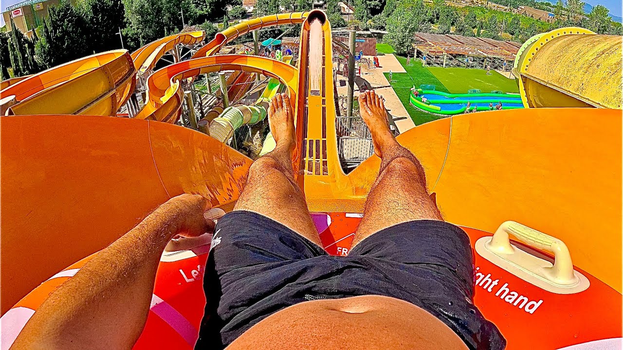 Fast Water Coaster Ride at Wave Island Waterpark