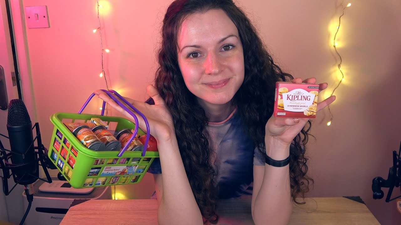 ASMR Unboxing Toy Groceries - Tapping and Crinkles