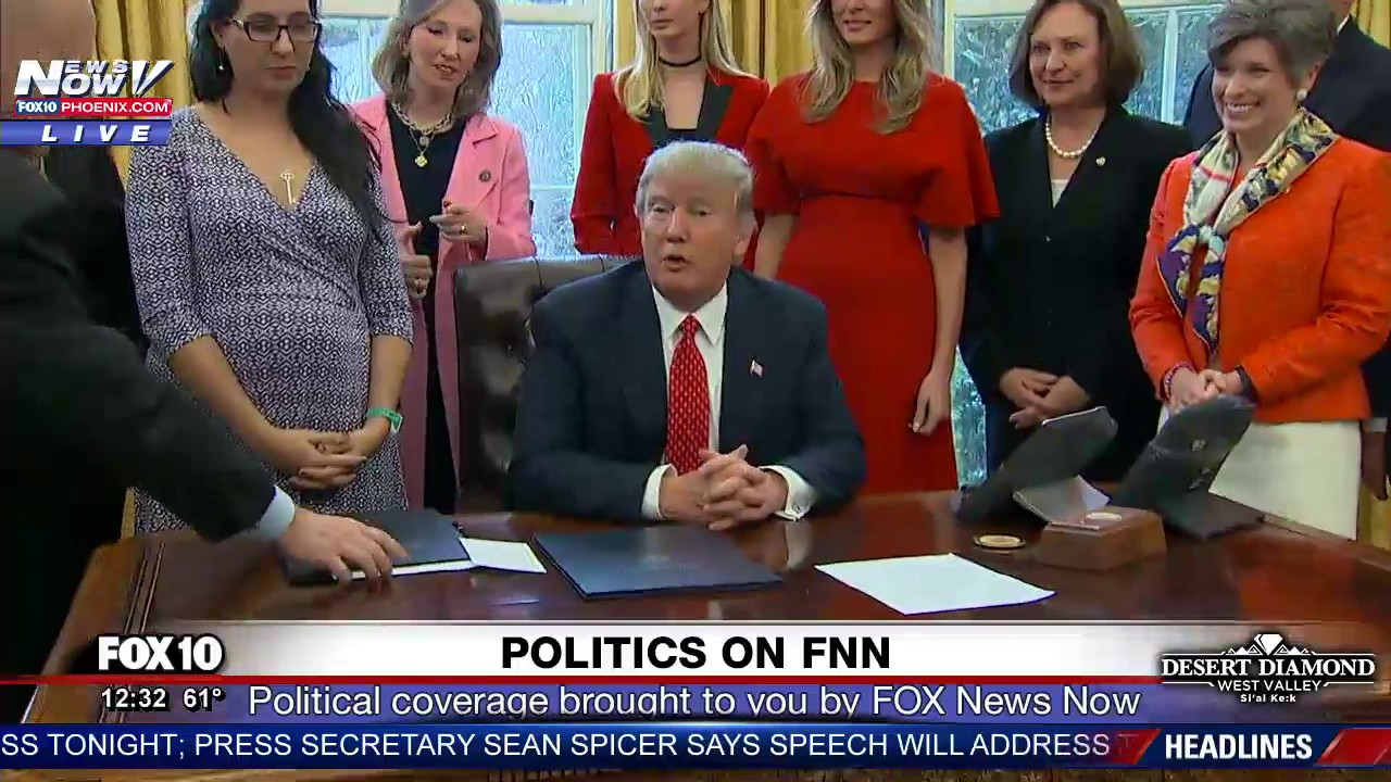 WATCH: President Trump Signs Executive Orders Benefiting Women (FNN)