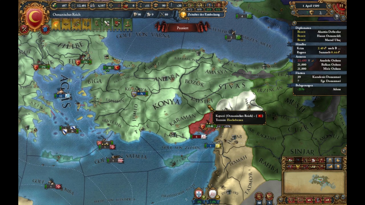 Europa Universalis IV Beginner-Guide 8: Festungen, Geländemali und Flotte